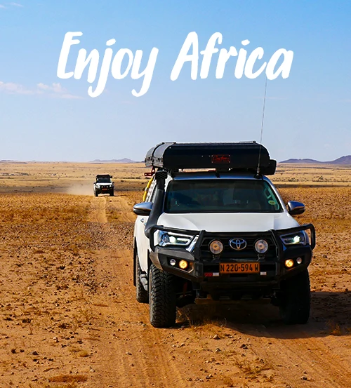 Namibian yksityiset opastetut safarimatkat saattueessa Heavy Offroad Kaokolandin reitti