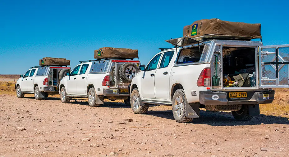 Opastetut 4x4 -autosaattuematkat Namibian Kaokolandin ja Damaralandin halki