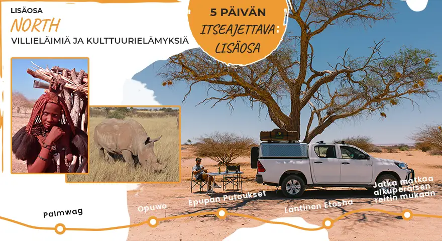 Itseajettava Namibia-lisäosa North Cultural