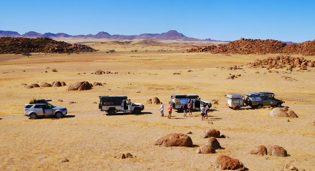 Namibian ja Botswanan yksityiset opastetut konvoimatkat